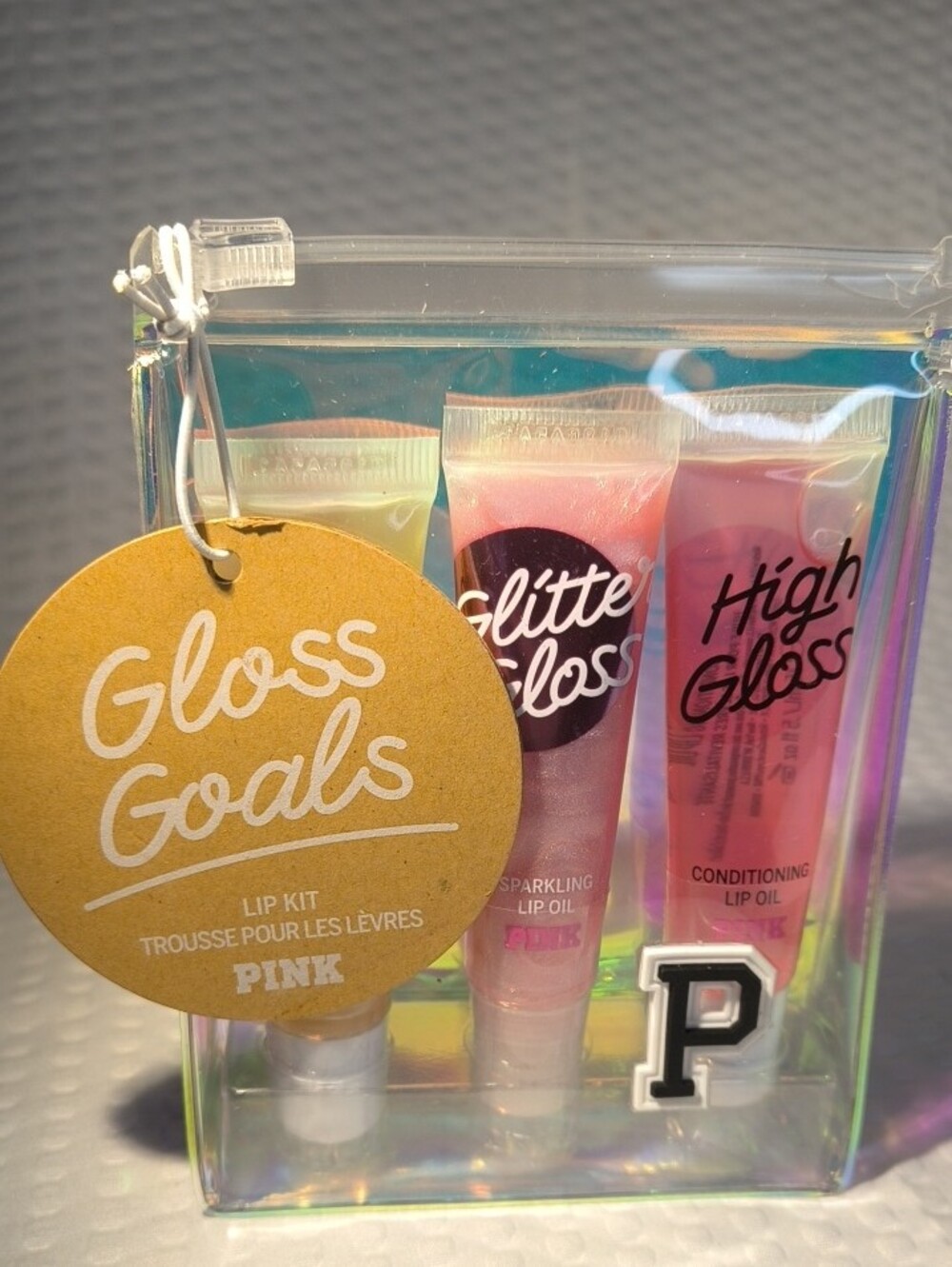 High Gloss & Glitter Gloss Lip Oil Trio - Pink, Yellow, Peach - Picture 2 of 5